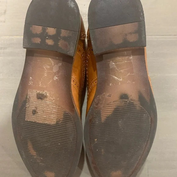 Primmark Brown Leather Oxfords - Picture 4 of 5